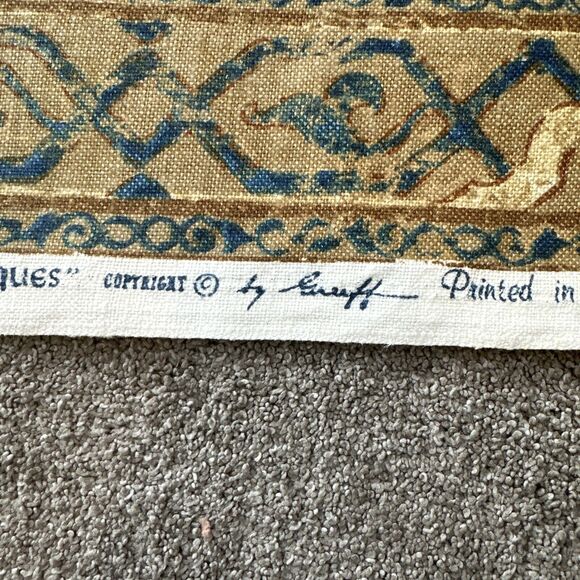 Warner & Sons Limited Upholstery Fabric Alexandra of Ornaments & Arabesques 4 yd - Picture 5 of 8